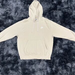 Nike Men's Cream Hoodie